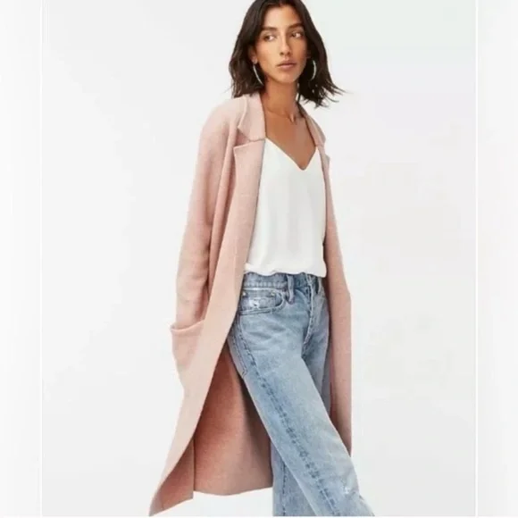 J. Crew - Ella Open-front Long Sweater-blazer M Heather Blossom - Picture 3 of 16